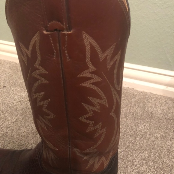 Women’s Justin Leather Boots- s7 - Picture 4 of 5